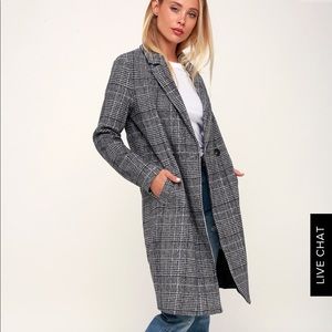 Lulus plaid coat